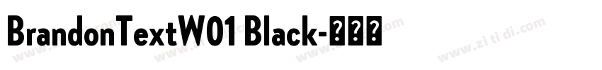 BrandonTextW01 Black字体转换